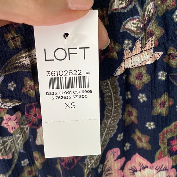 NWT Loft XS Floral Godet Maxi Skirt - Picture 4 of 8
